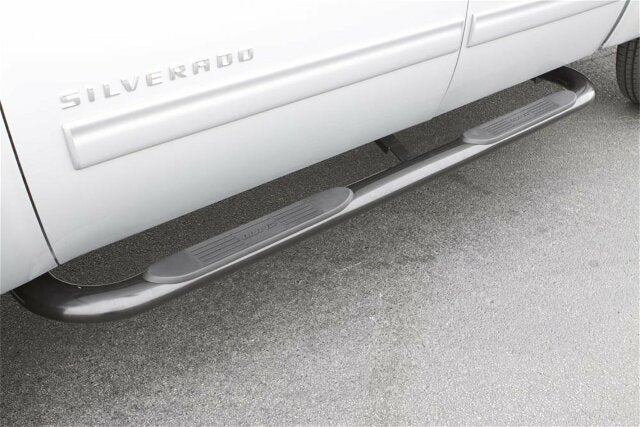 RealTruck Lund 23288964 Polished Stainless Steel 4" Oval Curved Nerf Bars Compatible with Silverado 1500 Crew Cab 2019