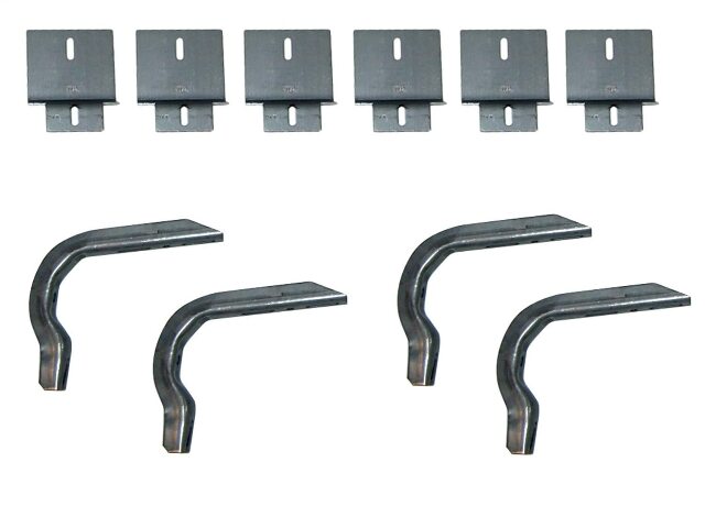 Lund 300027 EZ Running Board Bracket Kit Compatible with Ford F-150 SuperCab, Black 1997-2004