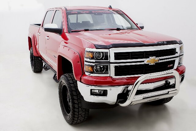 Lund 34641142 Black Steel Terrain HX Step Nerf Bars Compatible with Silverado/Sierra 1500, 2500HD, 3500HD Extended Cab, Diesel 2011-2014