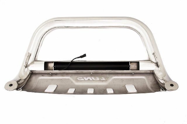 Lund 47021219 Bull Bar with Integrated LED Light Bar, Polished Stainless Steel Compatible with Toyota 4Runner 2010-2019