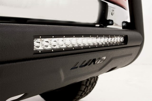RealTruck Lund 47121205 Bull Bar with Integrated LED Light Bar, Black Steel Compatible with Ram 2500/3500 2010-2018