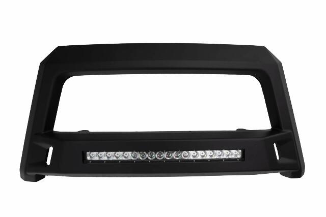 Lund 86521204 Revolution Bull Bar with Integrated LED Light Bar, Black Steel Compatible with Dodge Ram 1500 (Excludes Rebel); Ram 1500 Classic 2019