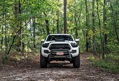 Lund 86521213 Revolution Bull Bar with Integrated LED Light Bar, Black Steel Compatible with Toyota Tacoma 2016-2019