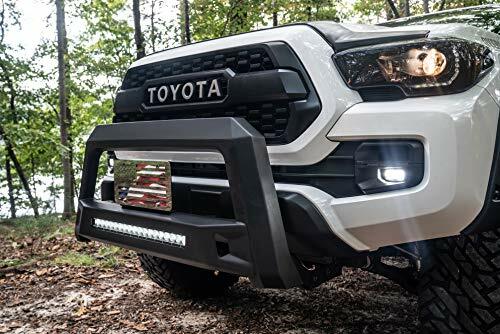 Lund 86521213 Revolution Bull Bar with Integrated LED Light Bar, Black Steel Compatible with Toyota Tacoma 2016-2019