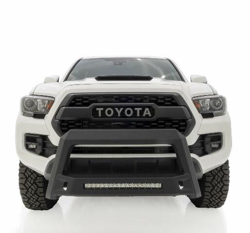 Lund 86521213 Revolution Bull Bar with Integrated LED Light Bar, Black Steel Compatible with Toyota Tacoma 2016-2019