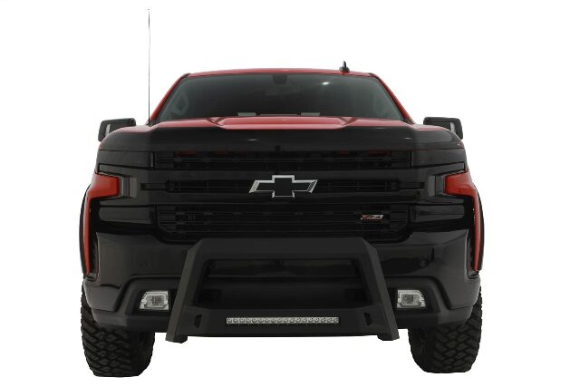 Lund 86521214 Revolution Bull Bar with Integrated LED Light Bar, Black Steel Compatible with + GM Trucks & SUV's 2007