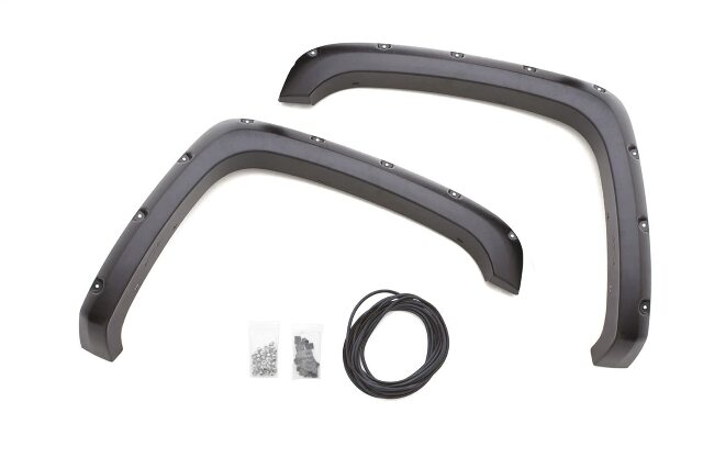 Lund RX106TA Elite Series Black Rivet Style Textured Front Fender Flare - 2 Piece