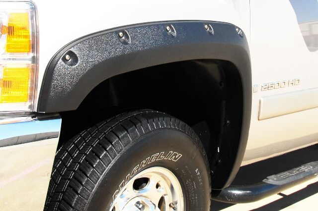 Lund RX106TA Elite Series Black Rivet Style Textured Front Fender Flare - 2 Piece