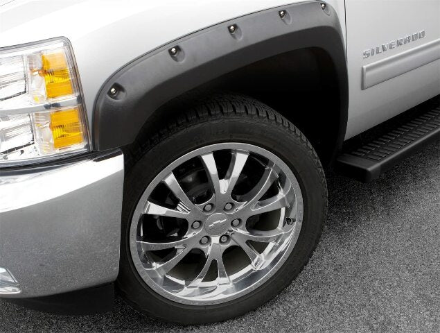 Lund RX202T Elite Series Black Rivet Style Textured Front and Rear Fender Flare - 4 Piece