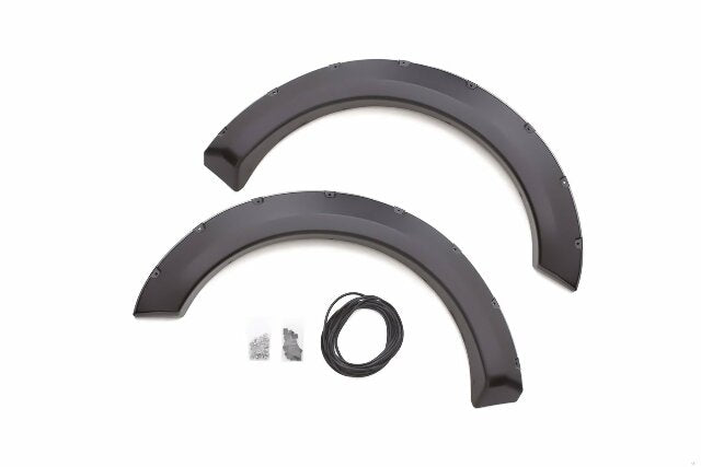 Lund RX312SA Elite Series Black Rivet Style Standard Front Fender Flare - 2 Piece