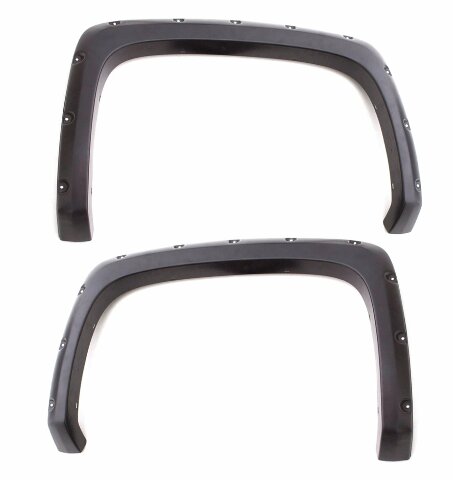 Lund RX605S RX-Jeep Rivet Style Smooth Fender Flare with Stainless Steel Bolts - 4 Piece
