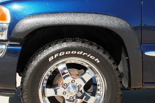 Lund SX103S Elite Series Black Sport Style Standard Front and Rear Fender Flare - 4 Piece