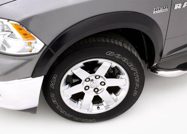 Lund SX202T Elite Series Black Sport Style Textured Front and Rear Fender Flare - 4 Piece, Complete Set