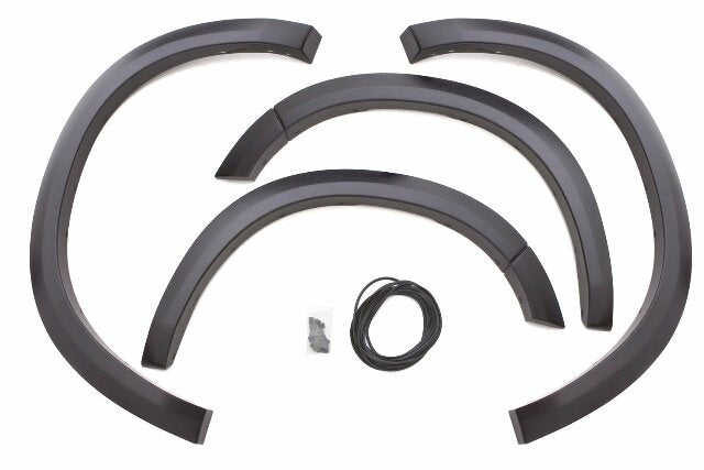 Lund SX202S Elite Series Black Sport Style Standard Front and Rear Fender Flare - 4 Piece
