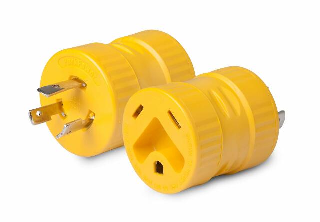 ParkPower by Marinco 127A Generator Adapter, 30A/125V Connector and 20A/125V Locking Male Plug