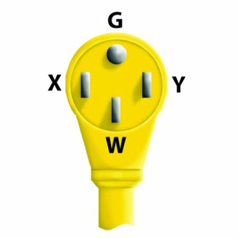 ParkPower by Marinco 169AYRV RV Electrical Power Adapter (Double 30-Amp, 125-Volt to 50-Amp Straight Blade)