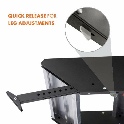 MORryde STP-207 StepAbove Fold-Up RV Entry Step - 3-Step (9" Step Rise), Compatible with 26" to 28" Door Width