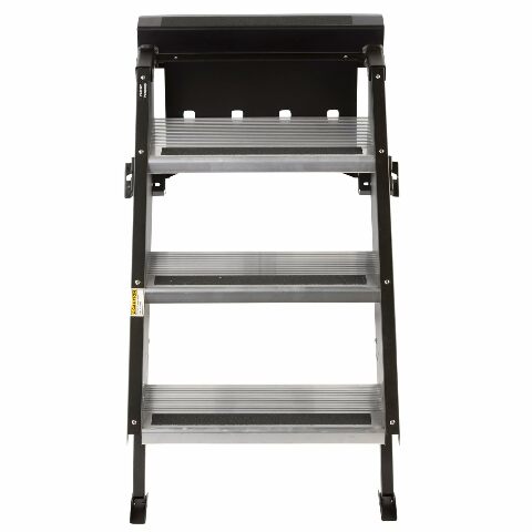 MORryde STP-208 StepAbove Fold-Up RV Entry Step - 3-Step (8" Step Rise), Compatible with 30" to 32" Door Width
