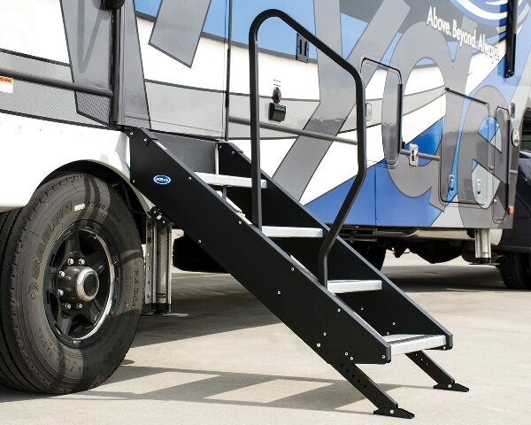 MORryde - STP214-006H 4 Step Handrail Compatible with Step Above 1st Generation RV Entry Step