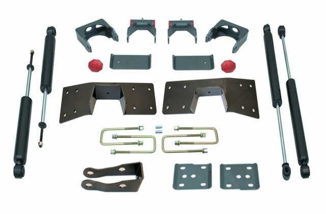 MaxTrac 200950 Lowering Kit Box 5 in. Drop Kit Incl. Rear Flip Kit Rear C-Notch Frame Support Rear Shock Angle Corrector Front And Rear Maxtrac Shocks Lowering Kit Box