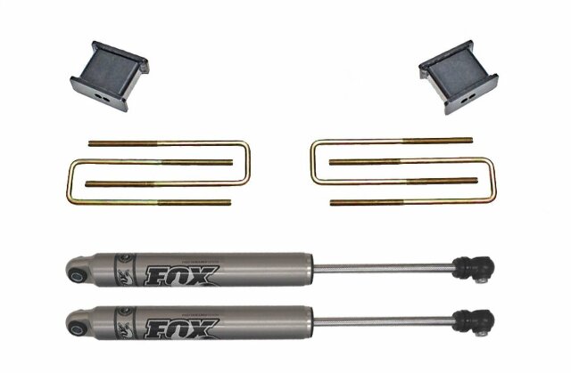 Maxtrac 902120F 2" Lift Blocks, U-Bolts, Rear Fox Shocks