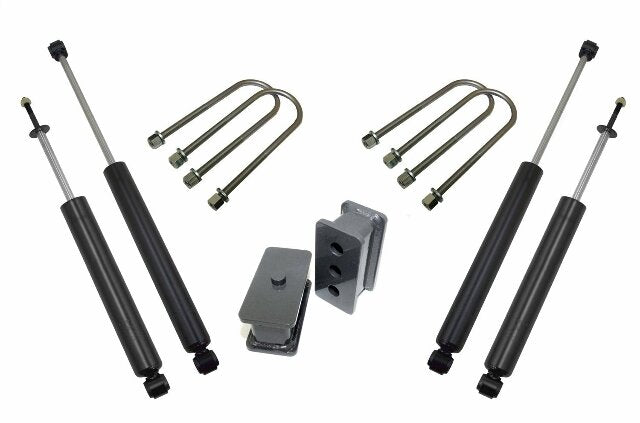 Maxtrac Suspension 902225S Suspension Lift Kit Component (2.5In Blocks / 3.562In U-Bolts, Maxtrac Shocks 1800Sl & 2900Ll)