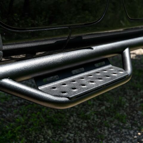 RealTruck Nerf RS Steps Compatible with Silverado/Sierra | Cab Length, Steel, Textured Black | 18012 | Compatible with Chevrolet Silverado/GMC Sierra 1500, 2020-2021 2500/3500 Crew Cab 2019-2024