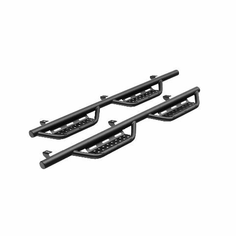 RealTruck Nerf RS Steps Compatible with Toyota Tundra | Cab Length, Steel, Textured Black | 707418612 | Compatible with Toyota Tundra CrewMax 5.6' Short Bed, SRW Gas 2007-2021