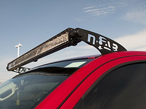 N-Fab Roof Top Light Bar Mount | Textured Black, Compatible with 1 - 50-Series Light Bar (50 1/2in - 51 3/4in) | C8850LR-TX | Compatible with Chevrolet/GMC 1500 / 2500 / 3500 1988-1998