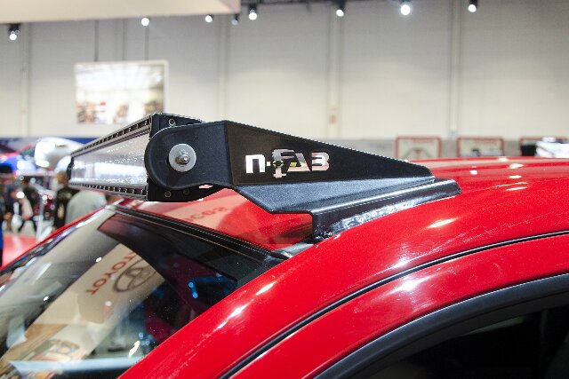 N-Fab Roof Top Light Bar Mount | Textured Black, Compatible with 1 - 50-Series Light Bar (50 1/2in - 51 3/4in) | C8850LR-TX | Compatible with Chevrolet/GMC 1500 / 2500 / 3500 1988-1998