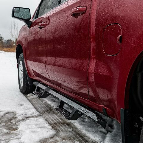 RealTruck EpYx Steps Compatible with RAM | Cab Length, Steel, Textured Black | EXD20CC-TX | Compatible with RAM 2500/3500 (New Body Style) Crew Cab, SRW/DRW Gas/Diesel 2019-2024