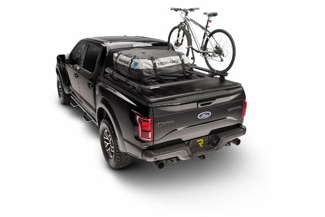 RealTruck Nerf Steps Compatible with Ford F-150 | Cab Length, Heavy Duty Steel, Textured Black | F1585CC-TX | Compatible with Ford F-150, Raptor, 2022-2023 Lightning SuperCrew, SRW Gas. 2018-2023