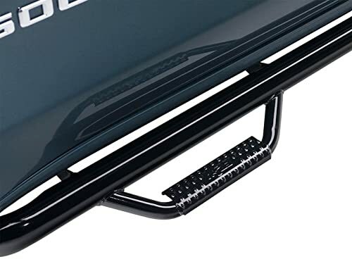 N-Fab F1777QC-TX Cab Length Nerf Step Bar Textured Black Special Order 3 in. Tube 2 Steps Per Side Sold As Pair Cab Length Nerf Step Bar