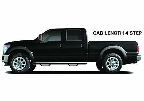 RealTruck Nerf Steps Compatible with Ford F-250/F-350 | Cab Length, Heavy Duty Steel, Gloss Back | F1785CC | Compatible with Ford F-250/F-350 Super Duty Crew Cab, SRW/DRW Gas/Diesel. 2017-2024