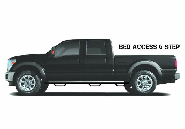 N-Fab Nerf Steps | Textured Black, Wheel-to-Wheel w/ Bed Access | F1797QC-6-TX | Compatible with Ford F-250 / F-350 Super Duty SuperCab 6.75' Standard Bed, SRW / DRW Gas / Diesel 2017-2023