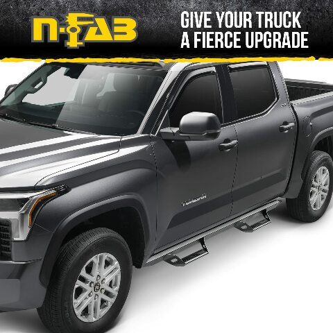 RealTruck Predator Pro Steps Compatible with Silverado/Sierra | Cab Length, Rust-Proof Aluminum, Textured Black | PRCCC-TX | Compatible with Chevrolet Silverado/GMC Sierra 1500, 2020-2021 2500/3500 Crew Cab 2019-2024