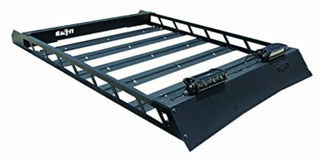 N-Fab T102MRF Aluminum Modular Roof Rack Bolt On Textured Black Aluminum Modular Roof Rack