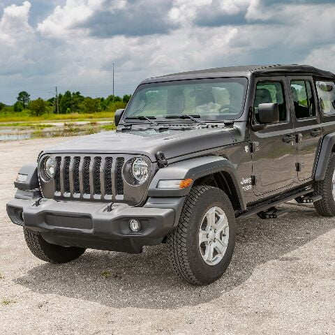 RealTruck RKR Step System Compatible with Toyota Tacoma | Cab Length, Tubular Steel, Textured Black | T154RKRQCS4 | Compatible with Toyota Tacoma Access Cab, SRW Gas. 2016-2022