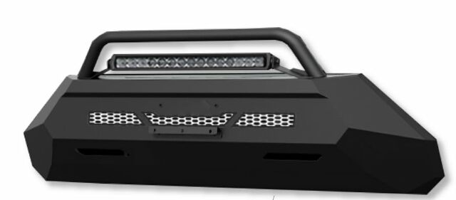 Metal Front Bumper Guard + LED Bar Compatible With Nissan Frontier 22+