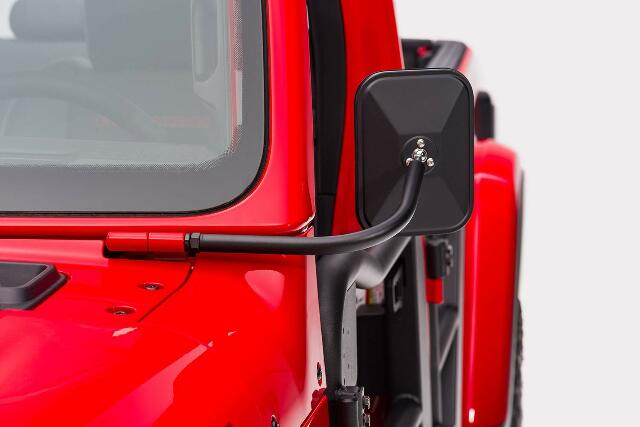 Rugged Ridge Trail Mirror Compatible with Jeep Wrangler/Gladiator | Rectangular | 11025.24 | Compatible with Jeep Wrangler JL; Jeep Gladiator JT 2020-2025