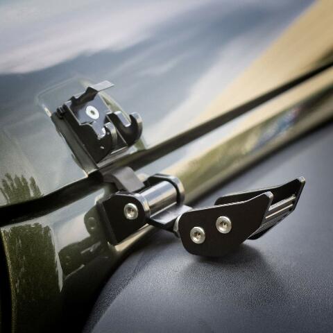 Rugged Ridge | Hood Catch Kit, Black | 11210.11 | Compatible with Jeep Wrangler JK 2007-2018