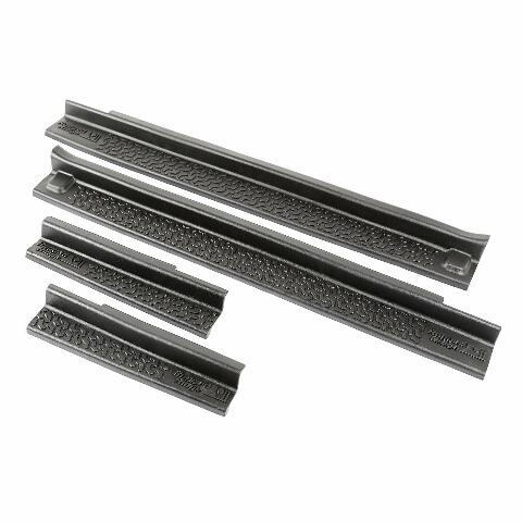 Rugged Ridge All-Terrain Entry Guards Compatible with Jeep Wrangler JKU | 4-Piece Set, No Drill | Black Thermoplastic | 11216.21 | Compatible with Jeep Wrangler JKU 4-Door 2007-2018