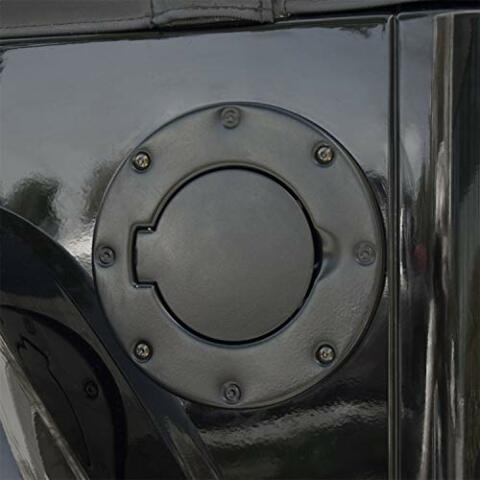Rugged Ridge | Gas Cap Door, Non-Locking, Black | 11229.01 | Compatible with Jeep Wrangler TJ 1997-2006