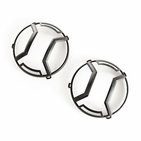 Rugged Ridge | Elite Euro Guard Kit, Headlight, Textured Black | 11230.12 | Compatible with Jeep Wrangler JK/JKU 2007-2018