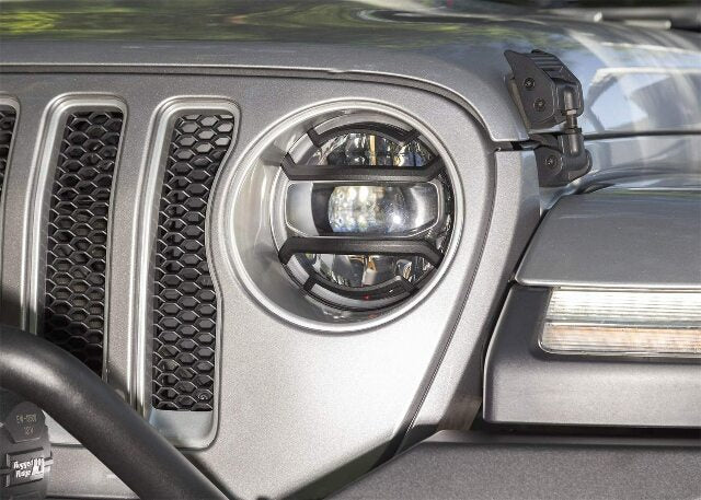 Rugged Ridge 11230.21 Elite Euro Guard Kit, Headlight, Black; 18-Current Jeep Wrangler / 20-Current Gladiator