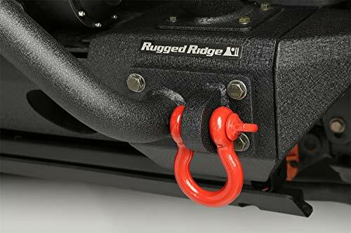 Rugged Ridge | D-Ring Shackle Kit, 7/8 inch, Red, Steel, Pair | 11235.13