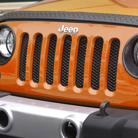 Rugged Ridge | Grille Insert, Mesh, Black | 11401.31 | Compatible with Jeep Wrangler JK 2007-2018