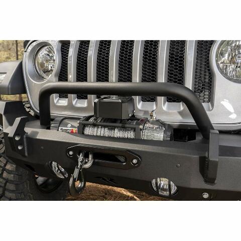 Rugged Ridge HD Bumper Overrider Hoop | Textured Black, Steel | 11540.62 | Compatible with HD Bumpers from RuggedRidge