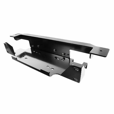 Rugged Ridge | Winch Mounting Plate, Stamped Bumper, Steel | 11543.15 | Compatible with Jeep Wrangler JK 2013-2018