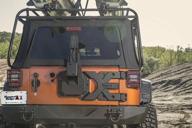 Rugged Ridge | HD Tire Carrier Kit | 11546.50 | Compatible with Jeep Wrangler JK 2007-2018